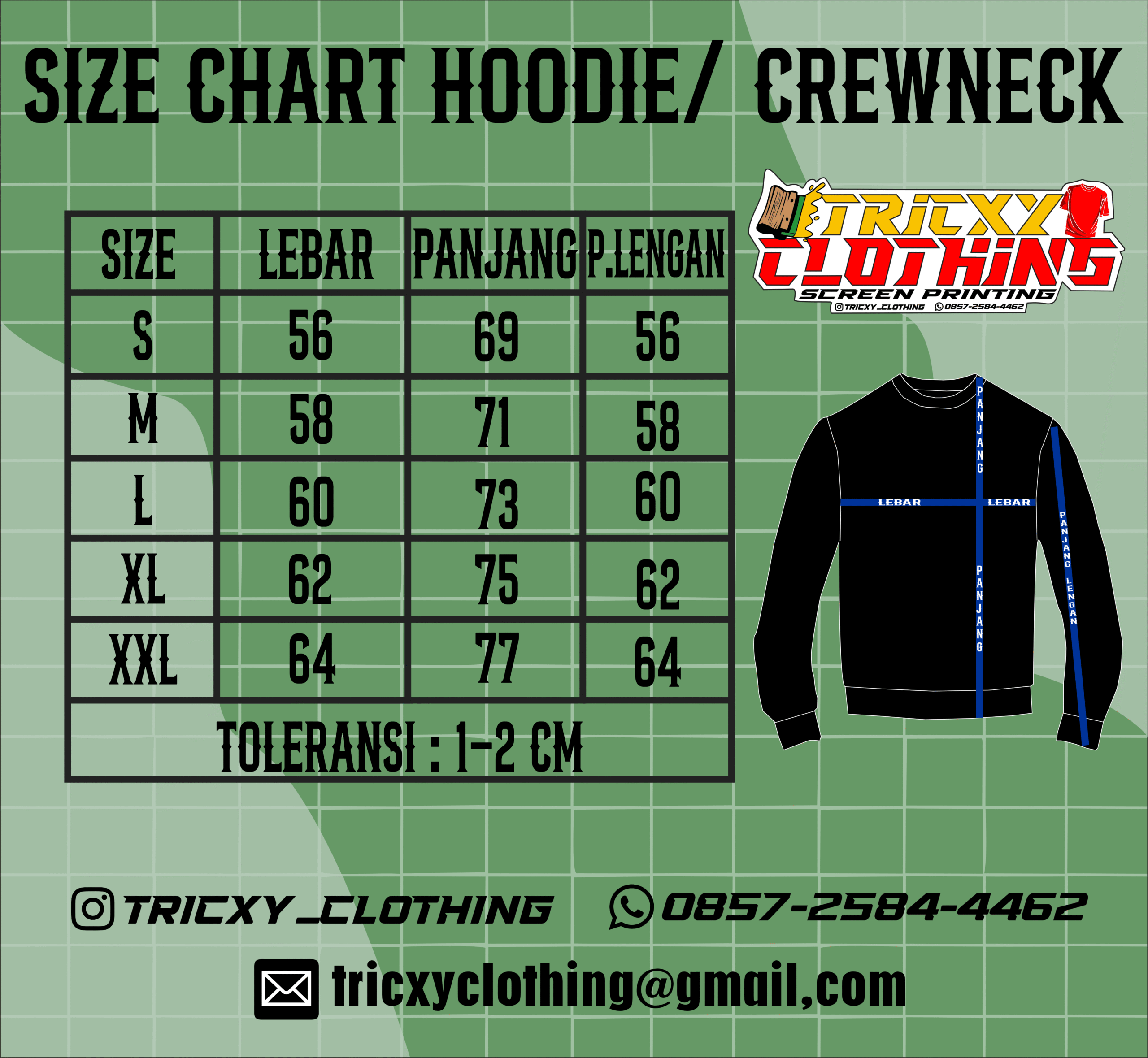 size crewneck